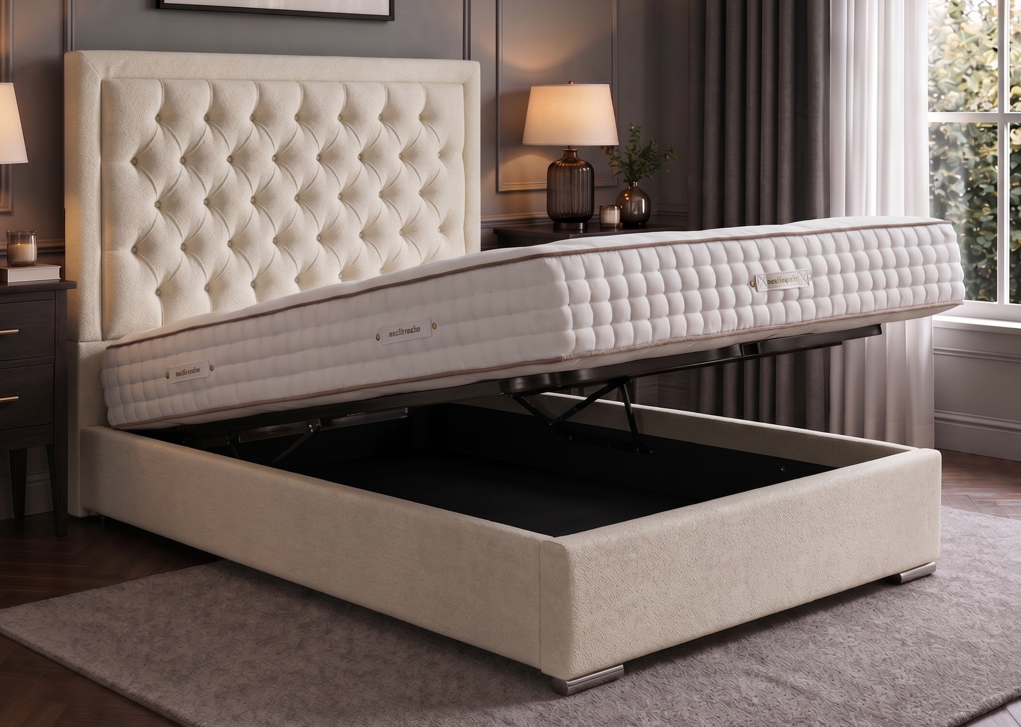 Luxury Lift-Up Ottoman